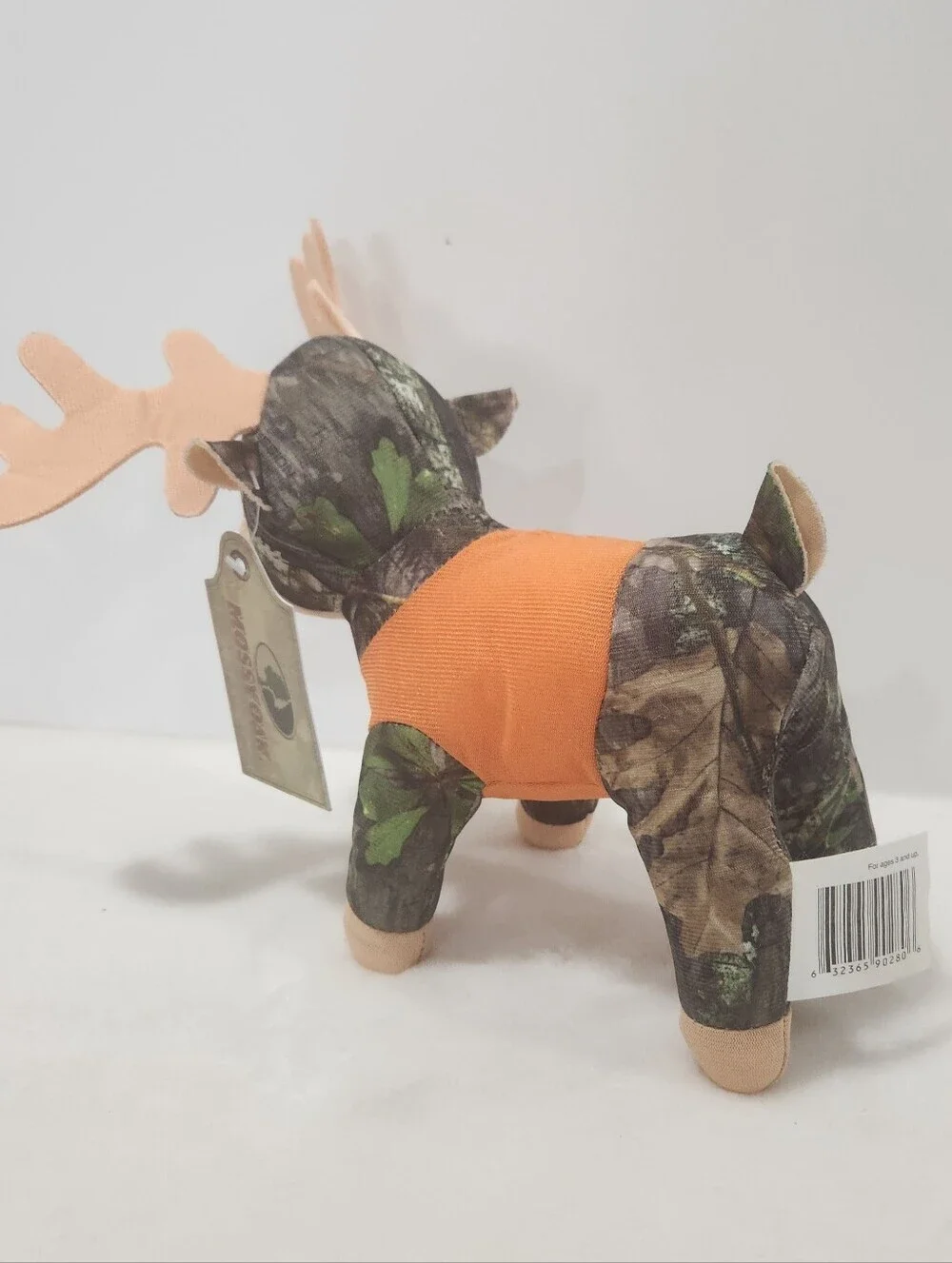 Mossy Oak Camouflage Deer Orange Hunting Vest Stuffed Plush Toy NWT